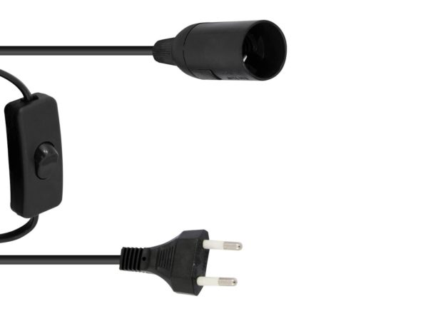 EUROLITE E-27 Socket Strömkabel, Kontakt, Switch