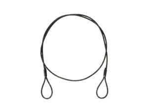 EUROLITE Stålrep (SC) 900x3mm svart utan snabblänk