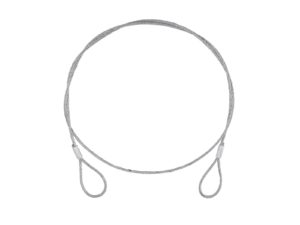 EUROLITE Stålrep (SC) 900x4mm silver