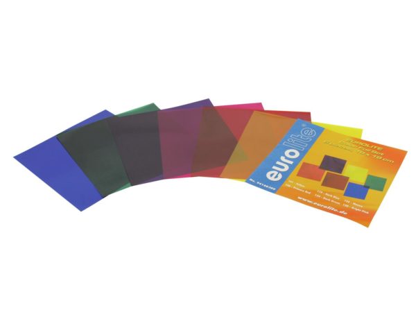 EUROLITE Color Folie Set 19x19cm, sex färger
