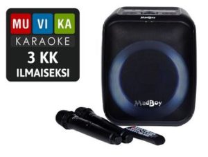 MadBoy TOTAL S Kompakt batteridriven karaokemaskin med trådlösa mikrofoner